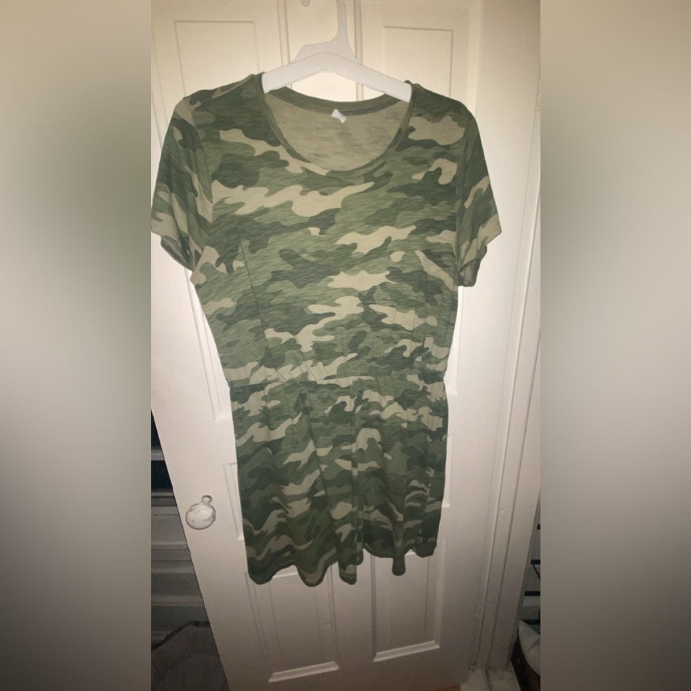 Camo T-shirt dress